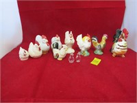 Chicken and Rooster lot, vintage