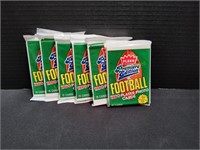 (6) 1990 Fleer Football Packs