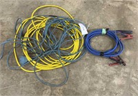 Booster Cables & 2 Hd Extension Cords