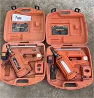 2- Paslode Gas Air Nailers With Case