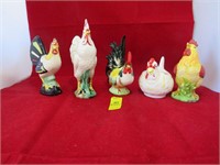 Rooster and Chicken Lot, some Japan & Lefton