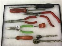 Lot of 9 Including 7 Various Snap On Tools