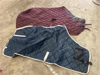 2 Quilted Horse Blankets