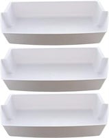 3-Pack Door Shelf Bins, Replacements for fridge