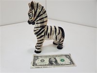 Lefton'S Ceramic Zebra Sculpture Figurine E167