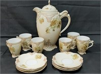 Old Ivory Ohme Silesia Clarion Chocolate Set
