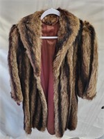 Raccoon fur coat need seams resewn back to sleeve