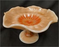 Westmoreland  Smooth Rays Glass Compote