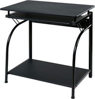 Computer Desk with Pullout Keyboard Tray, Black