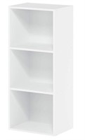 Furinno Luder Bookcase/Book/Storage, 3-Tier, White