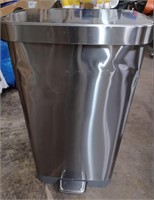 Glad Stainless Steel Trash Can w Odor Protection