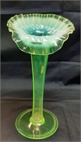 Northwood  Canary Opal JIP 10" H Vase