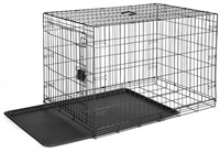 Amazon Basics Foldable Metal Wire Dog Crate w/Tray