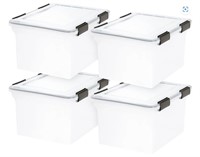 IRIS 32 Quart Letter Size Portable File Boxes