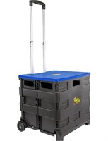 dbest product Quik Cart Collapsible Rolling Crate