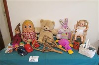 Vintage Dolls, Stuffed Animals and etc