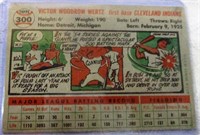 1956 Topps #300 Vic Wertz Baseball Card