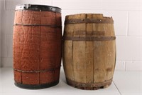 2 Vintage Nail Keg Barrels