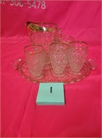 Glass serving set