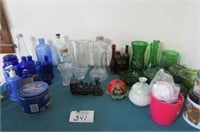 Vases, bottles and misc