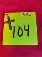 cross marked 14K