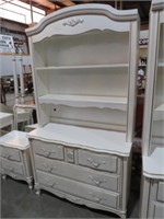 FRENCH PROVINCIAL STYLE 3 DR BOOKCASE CHEST