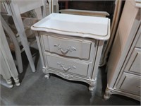 FRENCH PROVINCIAL STYLE 2 DRAWER NIGHT STAND