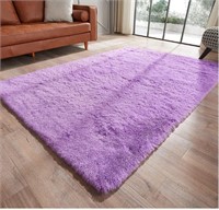 Shag Ultra Soft Purple Area Rug