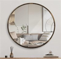1st owned Round Wall Mirror Bronze 16 Inch