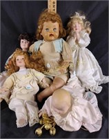 Dolls(5), two missing a foot