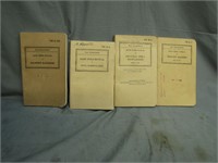 4 pre WWII US Army Field Manuals 1939-41