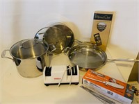 Cuisinart Stainless Steel Pans, Electric Knife,