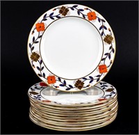 12 Tiffany & Co Royal Crown Derby Dinner Plates