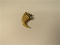 14k yellow gold Capped Claw Pendant