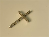 18k Unusual Diamond Cross w/ celestial cutouts
