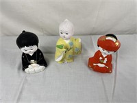 3 Oriental Figurines