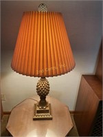 Pineapple Heavy Brass Table Lamp