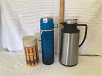 Thermos Brand Thermoses and Carafe
