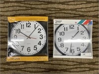 Two Electric Wall Clocks