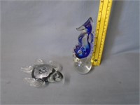 2 Art Glass Paperweights