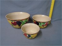 Set of 3 Fruit Bowls