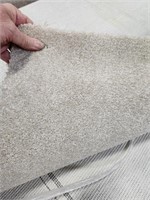 25FTX12FT LIGHT CREAM TWIST PLUSH CARPET