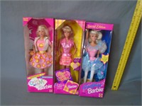Lot of 3 Barbie Dolls w/ Boxes - NIB
