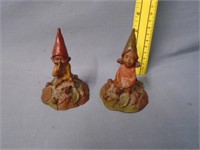 2 Small Tom Clarke Gnomes