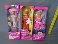 Lot of 3 Barbie Dolls - NIB