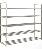 New - Shoe Rack with 5 Shelves-Five Tiers for 30