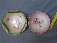 2 Handpainted Bowls