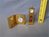 2 Miniature Clocks