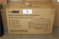 electric fireplace insert log