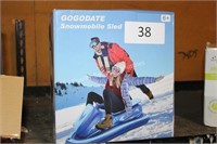 inflatable snow mobile sled